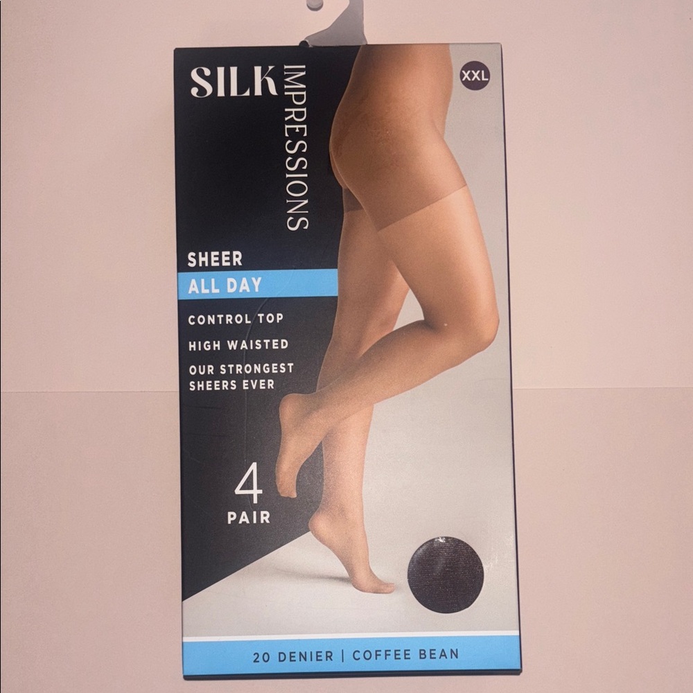 Silk Impressions Sheer All Day Control, Coffee Bean, NWT